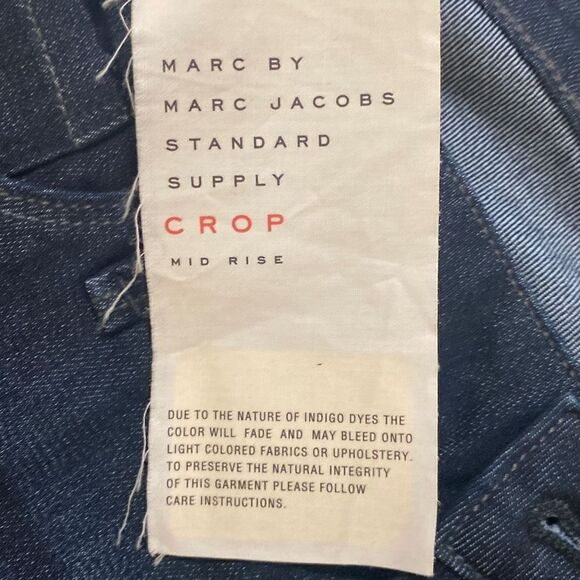 New Marc Jacobs Women's Kenmare Wash Mid Rise Lola Crop Denim Jeans Size 30 - Picture 8 of 10